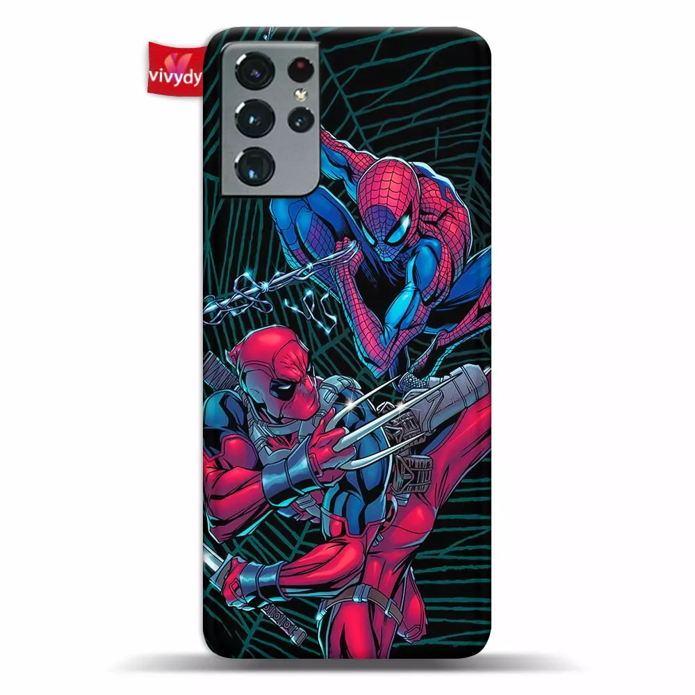 Spider-man vs Deadpool Phone Case Samsung