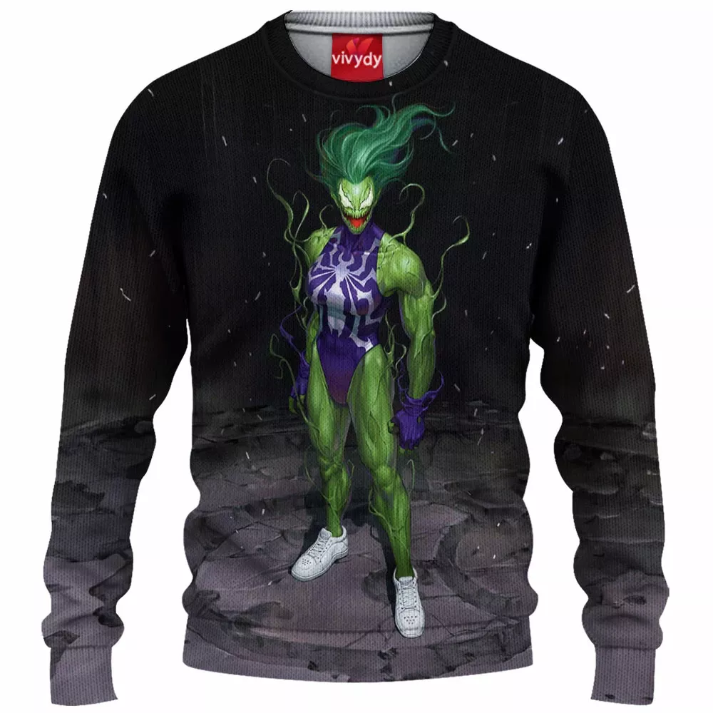 Venom x She-Hulk Knitted Sweater