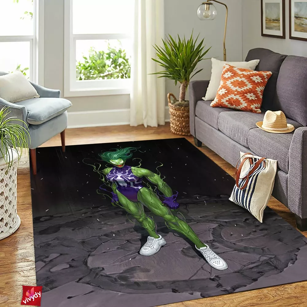 Venom x She-Hulk Rectangle Rug