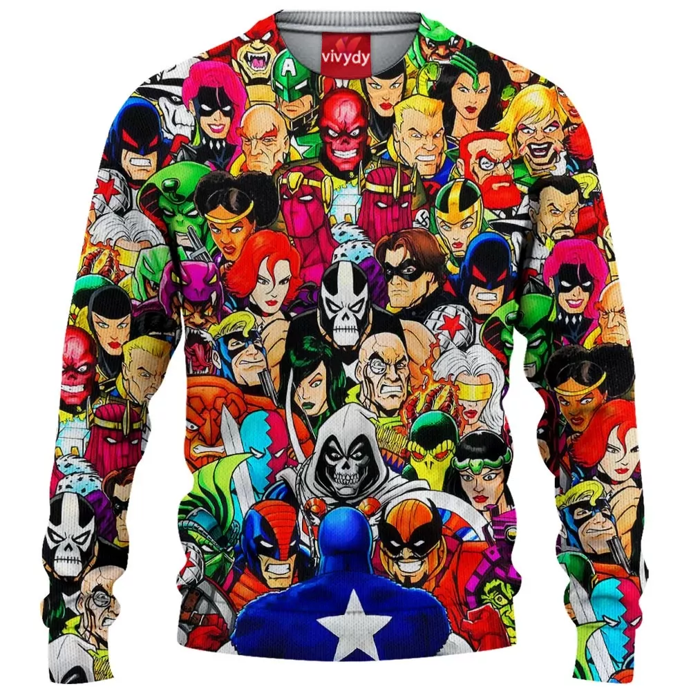 Captain America Knitted Sweater