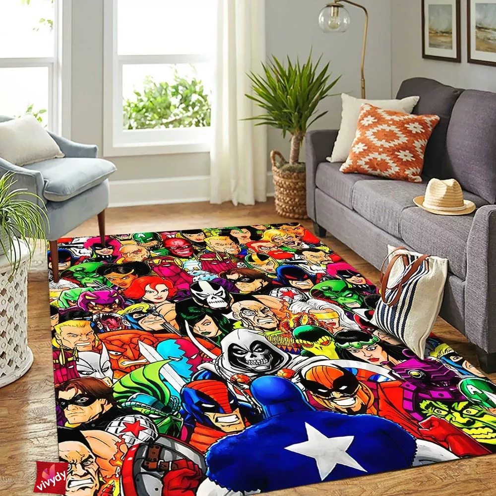 Captain America Rectangle Rug