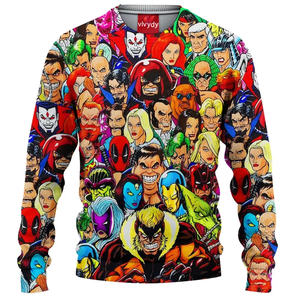 X-men Knitted Sweater