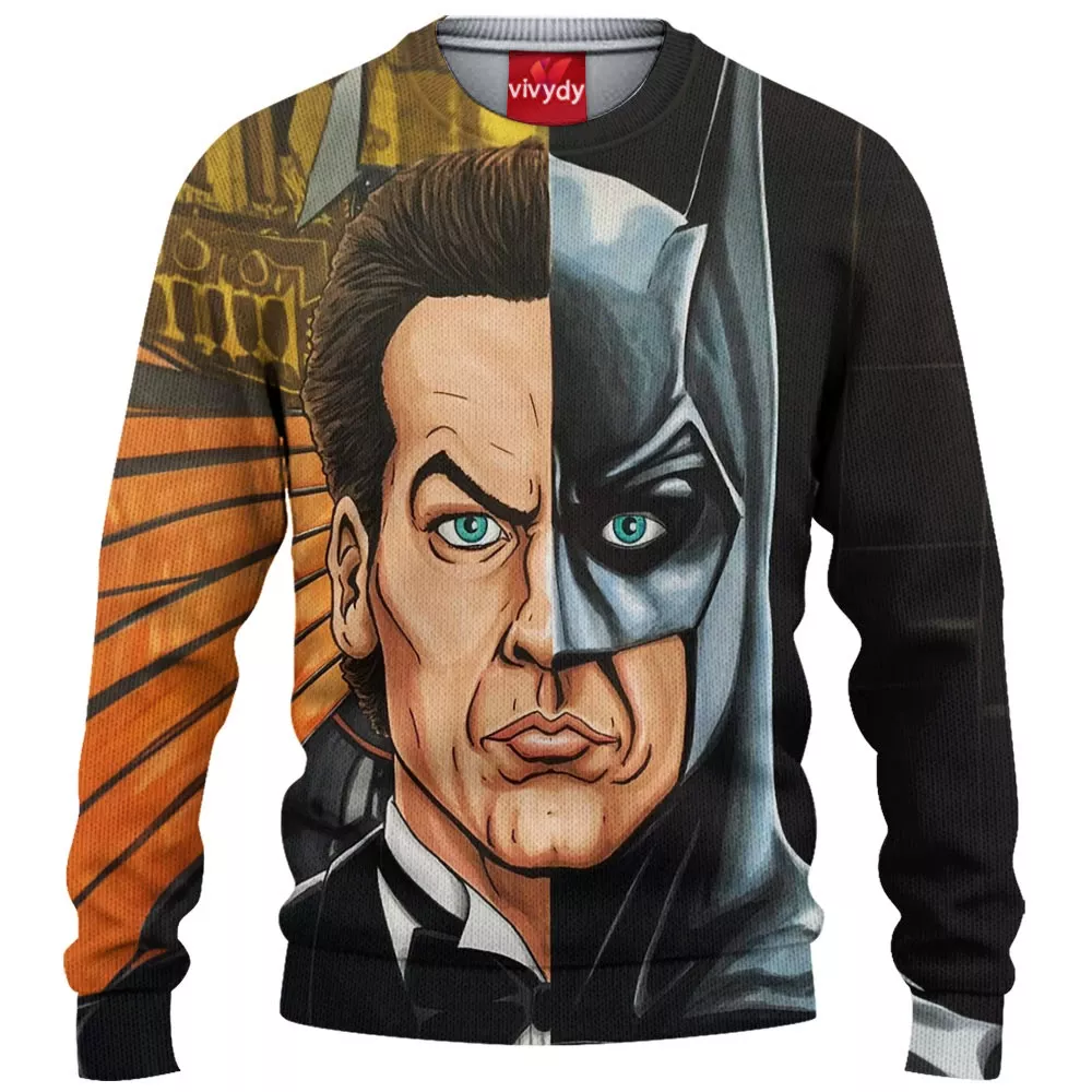 Bruce Wayne Batman Knitted Sweater