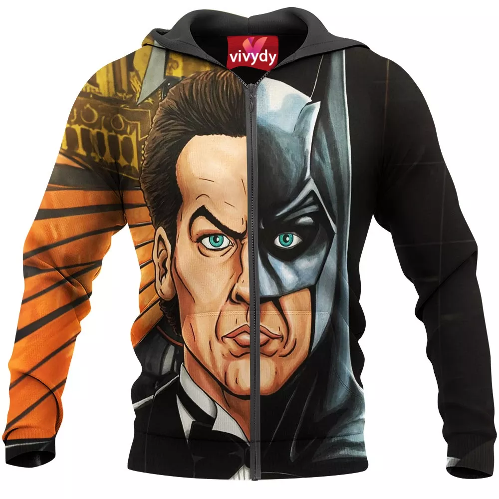 Bruce Wayne Batman Zip Hoodie