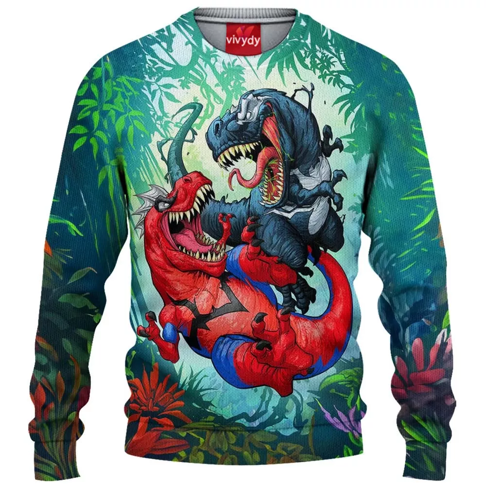 Dinosaur Venom Knitted Sweater