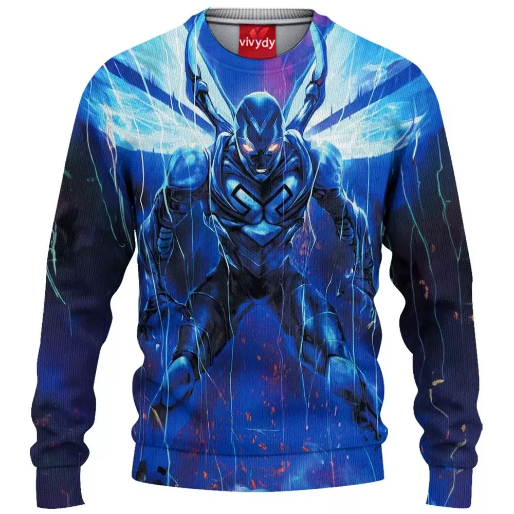 Blue Beetle Knitted Sweater