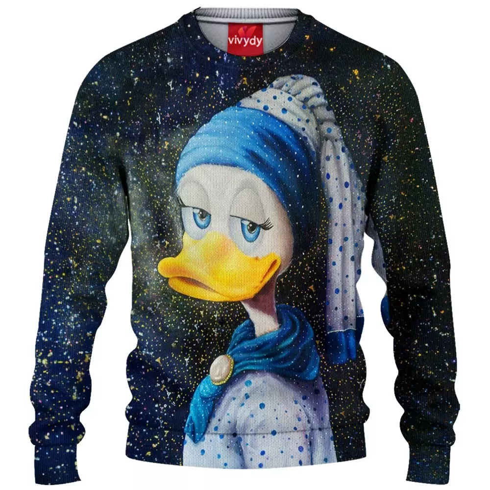 Daisy Duck Knitted Sweater