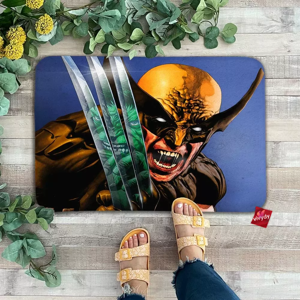 Hulk Wolverine Doormat