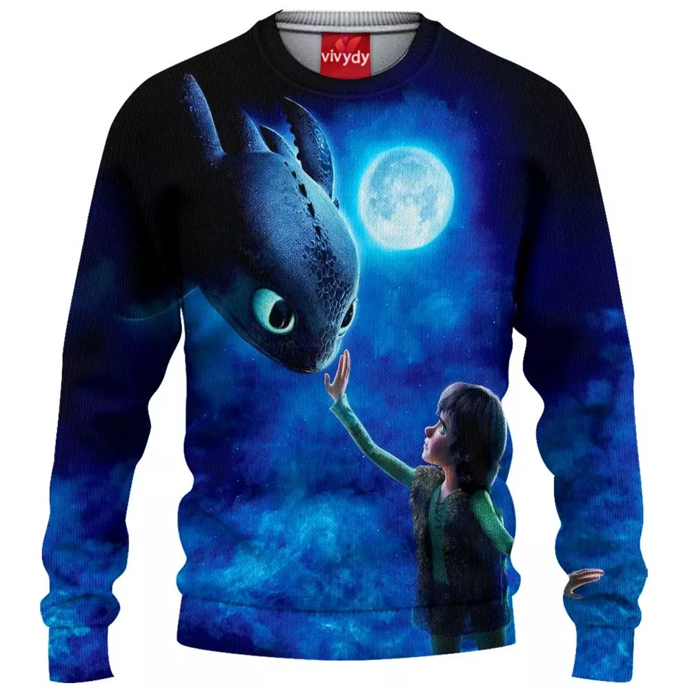 Meeting the Night Fury Knitted Sweater