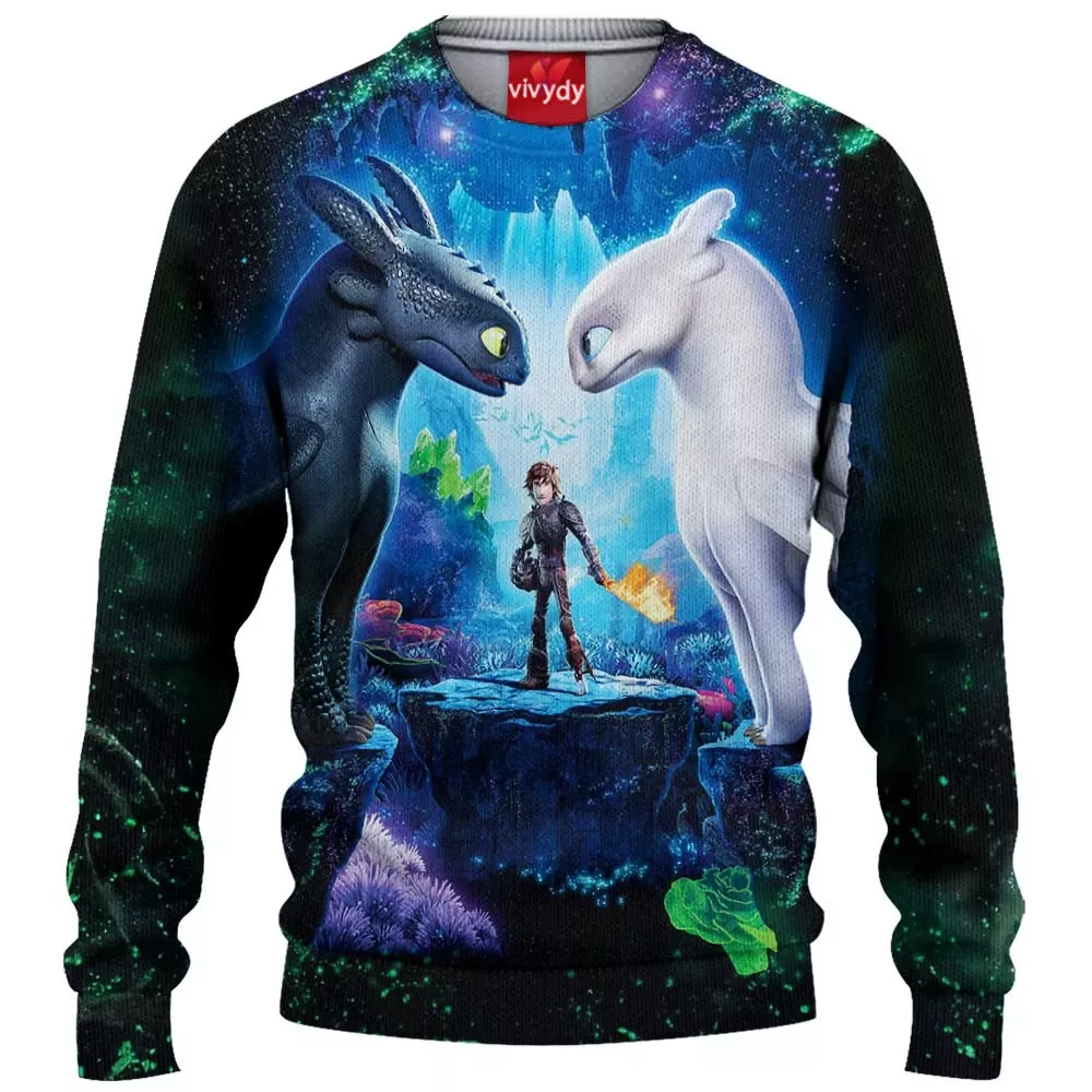 Night Light Fury Knitted Sweater