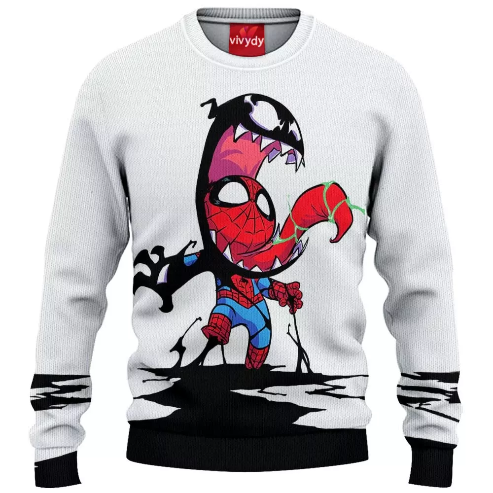 Venom x Spider-man Knitted Sweater