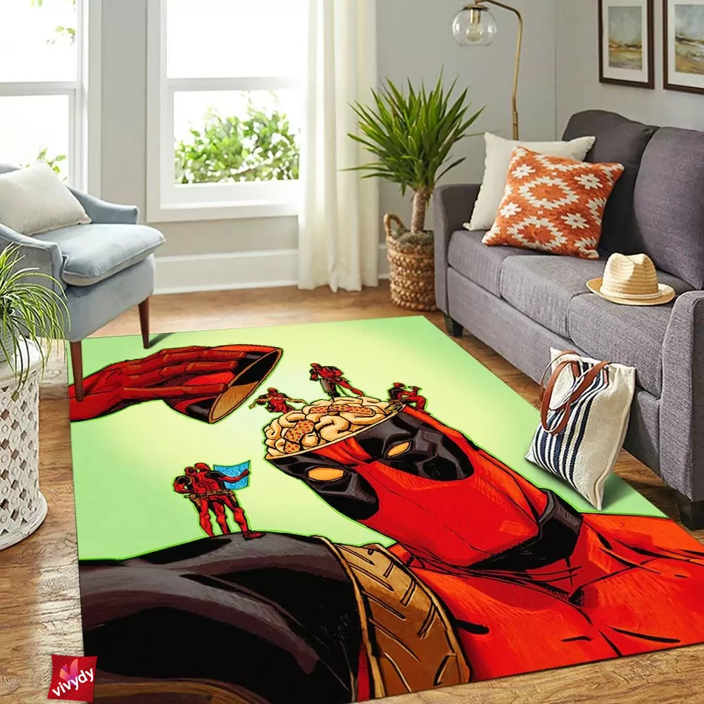 Deadpools Brain Rectangle Rug