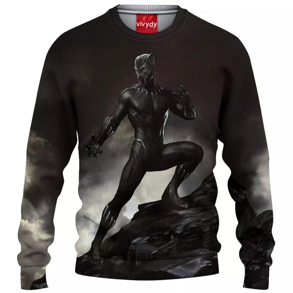 Black Panther Knitted Sweater