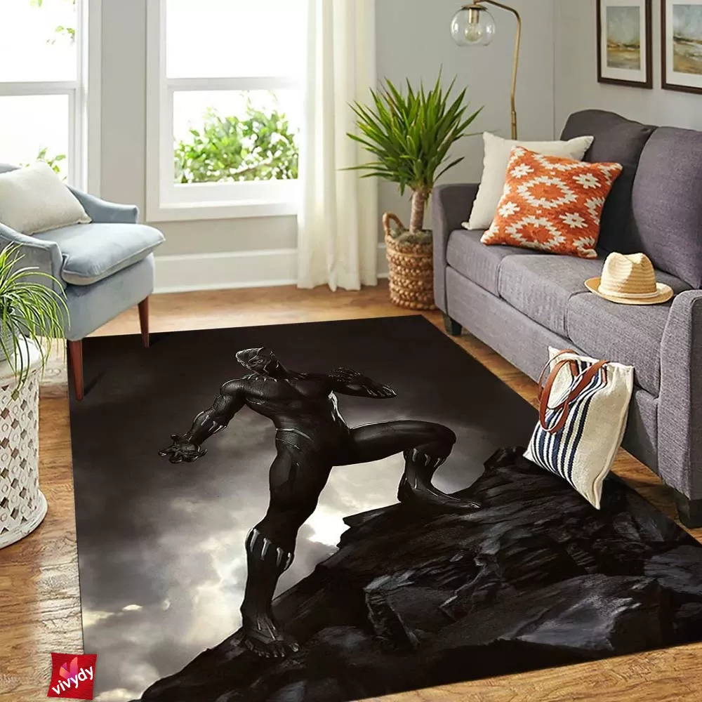 Black Panther Rectangle Rug